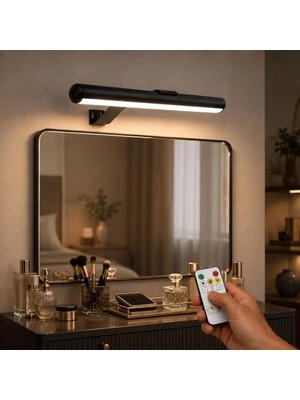 aklow akyoleticaret Şarjlı ve Manyetik LED Aplik Cata CT-2465, Elektrik Tesisatı Gerektirmeyen, Type-C Şarjlı, 3 Farklı Işık Rengi Sunan Dokunmatik ve Manyetik Duvar Lambası