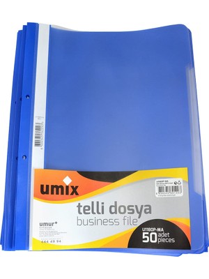 Umix Umıxc A4 Telli Dosya 50'li Mavi