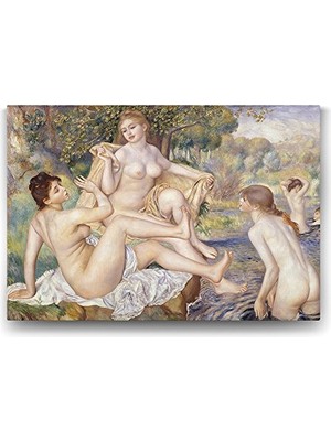 aklow akyoleticaret Pierre Auguste Renoir - The Large Bathers Tablosu - 140X100 cm