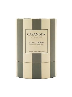 aklow akyoleticaret Royal Poem Soya Mum – Patchouli, Şakayık ve Armut Kokulu Dekoratif Aromaterapi Mum