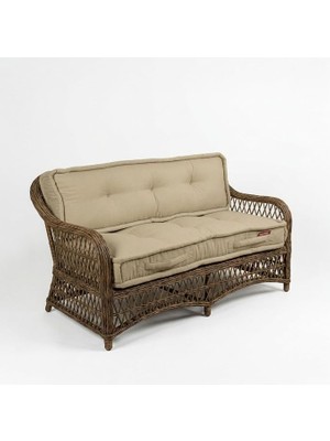 MSP 2’li Yer Minderi 60X120X14 cm Palet Minderi, Bahçe Minderi, Oturma Minderi, Balkon Takımı Minderi (Bej)
