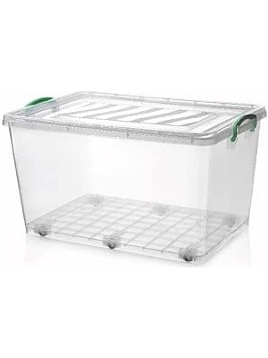 Happy Trend Amaçlı Tekerlekli Kilitli Saklama Kabı 50 Litre