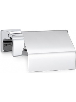 MSP Banyo F1 Model Lüx Krom Kapaklı Tuvalet Kağıdı Askısı, Montajlı Metal Wc Kağıtlık, Parlak Krom Banyo Aksesuarı, Duvara Vidalı Tuvalet Kağıtlığı, 5 Yıl Garantili