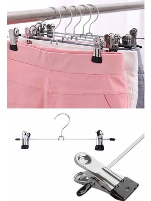 Happy Trend Bay Bayan Mandallı Pantolon, Etek Askısı - 40 cm Metal - 12 Adet AA-12ADETKROMMANDALLI