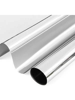 aklow akyoleticaret Aynalı Cam Filmi %85 Isı Yalıtımlı Çizilmez 100 cm x 2 Metre