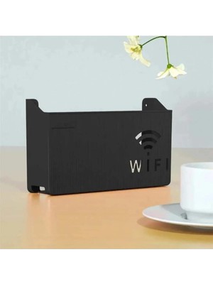 MSP Siyah Wifi Kutusu Duvar Asılabilir Sigorta ve Modem Saklama Kutusu 25X15X6 cm
