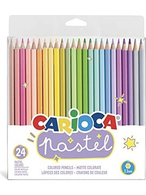 aklow akyoleticaret Pastel Renk Kuru Boya Kalemi, 24'lü