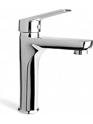aklow akyoleticaret Krom Kaplama Sıcak Soğuk Tezgah Üstü Banyo Mutfak Lavabo Bataryası, Aç Kapa Evye Armatür Musluk