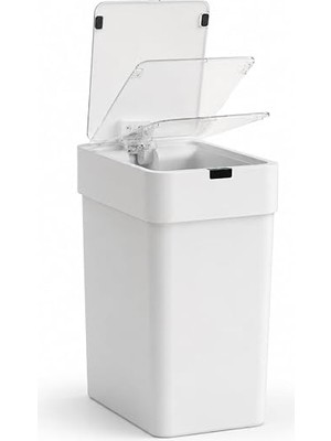 MSP Hareket Sensörlü Çöp Kovası, Banyo Çöp Kovası, Çocuk Odası Çöp Sepeti, Çöp Kutusu, (2 Adet 1.5 V Aa Pil, Piller Pakete Dahil Değildir) 9 Litre - 15X22X32 cm