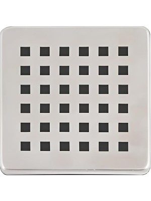 MSP Çelik Kare Delikli Banyo Yer Süzgeç Izgarası Üst Kapak – 10X10 cm Süzgeçlerle Uyumlu Dayanıklı Yedek Kapak