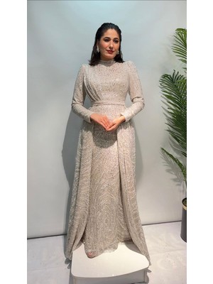 Perfect Mega Store Feriha Sarıoğlu Özel Tasarım Abiye Elbise-Lamia