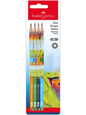 MSP Dino Kurşun Kalem, 2b, 12'li Paket, Dinozor Desenli
