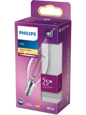 MSP LED Classic 25W BA35 E14 Ww cl Dim Edilmez Sarı Işık Filament Ampul