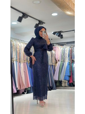 Perfect Mega Store Suenna Tamamı Payet Detaylı Abiye ELBISE-221