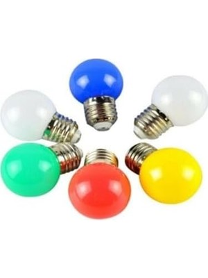 MSP LED Ampul Seti, E27 Duy, 4 Farklı Renk, Dekoratif Aydınlatma