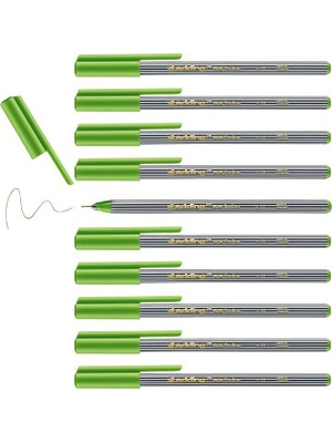 MSP 55 Fineliner - Açık Yeşil - 10 Kalem - 0,3 mm Uç