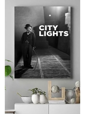 aklow akyoleticaret City Lights-Şehir Işıkları Film Afişi Kanvas Tablo PSTER15633 2 40 x 60