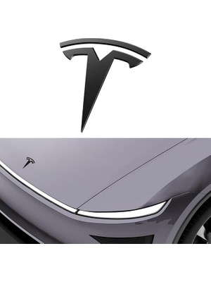 MSP Tesla Model Y (2026) / (2025) ile Uyumlu Ön Logo/amblem (Çizilme ve Hava Koşullarına Dayanıklı) TD100B Black - ACP11155 (Spigen Tr Garantili)