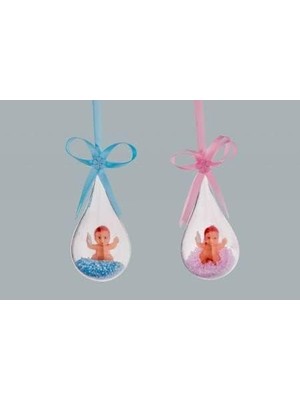 MSP Marifetlerim - Balon Içinde Mavi Bebek Asmalı Süs