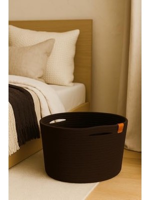 aklow akyoleticaret Sepet; Camatschua Dekoratif Hasır (40×30 Cm) Halat, Çok Amaçlı Saklama & Düzenleme Sepeti Kahverengi 40 x 30
