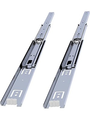 aklow akyoleticaret Bilyalı Metal Dolap ve Çekmece Rayı, 3.6 cm x 45 cm