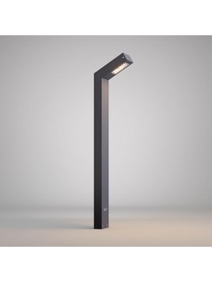 MSP Polera LED Bahçe Aydınlatma Direği 50X90X1000 mm 18W IP65 Alüminyum Dış Mekan Bollard Aydınlatma 3000K Peyzaj Yürüyüş Yolu Villa Bahçe Lambası Antrasit