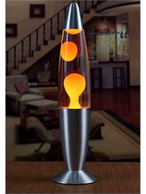 MSP Büyük Boy Lav Lambası Lava Lamp 41 Cm, Sarı, 10 x 10