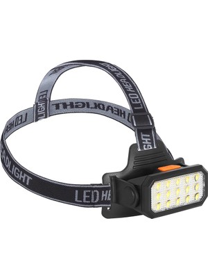 Givoria Şarjlı 15 LED Kafa Lambası Sarı ve Beyaz Işık Çok Modlu Güçlü Aydınlatma WT-652 HXCDR47