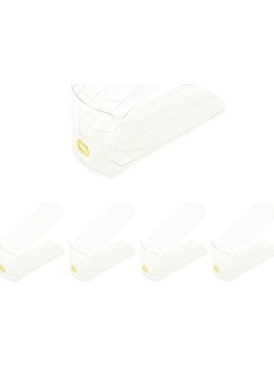 MSP Home Textile 4'lü Ayarlanabilir 3 Kademeli Şeffaf Ayakkabı Düzenleyici 26 x 11.5 x 19.5 cm