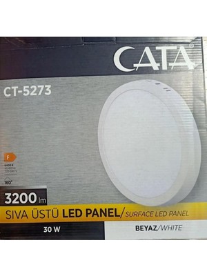 MSP Sıva Üstü Yuvarlak LED Panel Armatür Beyaz Işık 30 Watt CT-5273 CT5273BEYAZ