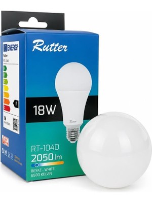 MSP 18W E27 LED Ampul 6500K Beyaz Işık 2050 Lümen Yüksek Aydınlatma