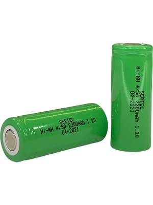 Givoria 1.2V 2200 Mah - 4/5A - Ni-Mh Şarjlı Pil - (Başsız / Flat Head) HXCDR47