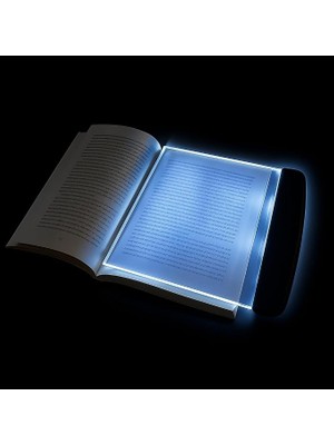 MSP Okuma LED Işıklı Panel – Sayfa Aydınlatma Lambası, Taşınabilir & Pilli, Göz Yormaz, Gece Okuma Işığı (11.5X17 Cm)