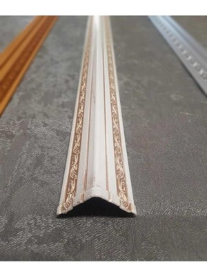 MSP Poliüretan Duvar- Tavan Köşe Profili Çıtası Bronz Renk (En:4x4 CM-BOY:100 Cm)- Duvar Süsü Gri