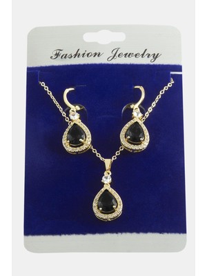 Givoria Damla Zirkon Taşlı Set Kolye HCX94553