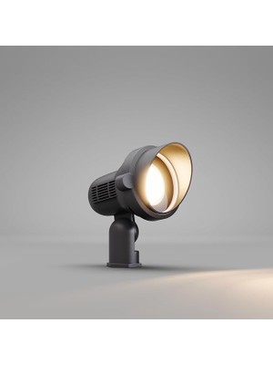 MSP Alutera LED Kazıklı Bahçe Spotu 7W IP65 Alüminyum Dış Mekan Çim Armatürü Peyzaj Ağaç Çit Bahçe Aydınlatma 3000K