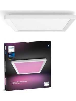 MSP Hue Tento Wca Slim Kare Tavan Paneli 40X40CM - Beyaz - 25.000 Saat Ampul Kullanım Ömrü