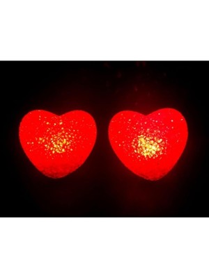 MSP LED Işıklı Kırmızı Kalp Gece Lambası