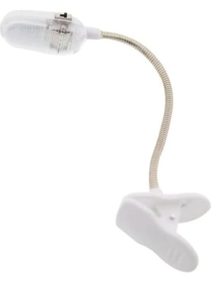MSP LED Kitap Okuma Lambası – Esnek Yaylı Boyun, Pilli, Klipsli Tasarım – Kitap, Masa, Yatak Başı Için Okuma Işığı
