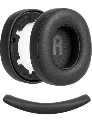 MSP Jbl Tune 700BT 710BT 720BT 750BTNC 760NC 770NC ile Uyumlu Yedek Kulaklık Pedi Süngeri + Kafa Bandı Seti Siyah
