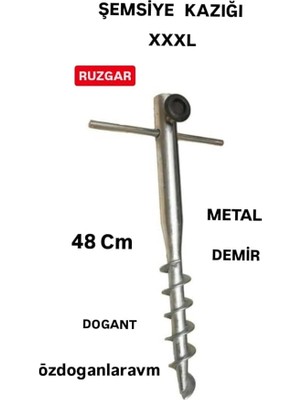 MSP Kazığı, 48 Cm, Metal, Gri, Xxxxl