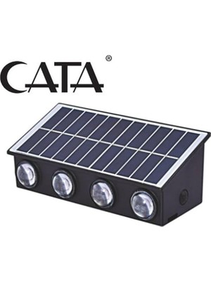 MSP CT-8010 20W Güneş Enerjili Solar LED Aplik Dış Mekan IP65 Duvar Lambası Günışığı 3200K