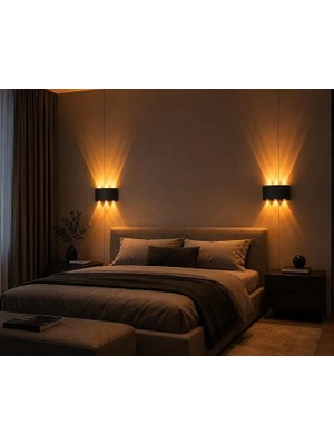 MSP Mekan LED Aplik 10 Watt Amber Cata Haiti 3'lü Aplik CT-8011A