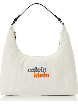 aklow akyoleticaret Omuz Çantası, Graphıc Canvas Medıum Shoulder B Kadın Whıte Canvas Os