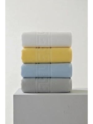 aklow akyoleticaret 4'lü Karışık Greek El Havlusu - 50X90 Cm, 225 G, %100 Pamuk, Spa ve Otel Havlusu, Günlük Kullanıma Uygun