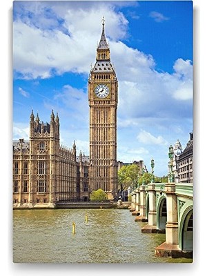 aklow akyoleticaret Big Ben Saat Kulesi Londra Tablosu - 80X125 cm
