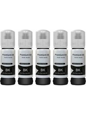 aklow akyoleticaret Epson 103 4 Siyah Muadil Mürekkep 70 ml L3110/L3111/L3150/L3151/L4150/L6190/L6160/L4160; 5 Adet