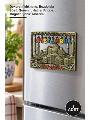Yenilig 1 Adet Sarkaçlı Istanbul Temalı Magnet – Dekoratif Mıknatıs, Buzdolabı Süsü, Suvenir, Hatıra, Fridge Magnet, Şehir Tasarımlı