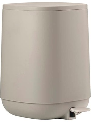 aklow akyoleticaret Banyo Için Kapaklı Küçük Kozmetik Çöp Kutusu, Çap 20,8 Cm, Yükseklik 27,5 Cm, Kapasite 3 L, Beton