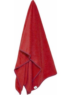 aklow akyoleticaret Köpek Havlusu Süper Su Emici Mikrofiber Kırmızı 80X120 cm